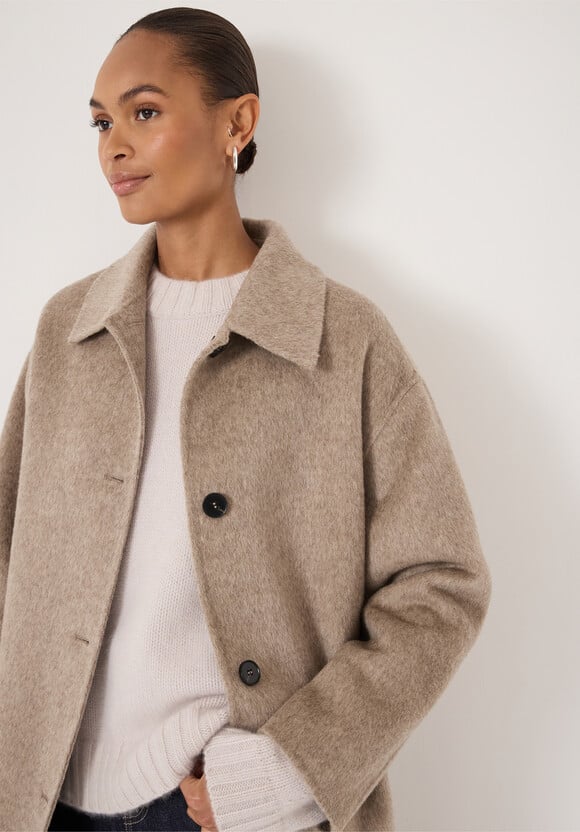 Edie Pure Wool Double Faced Coat
